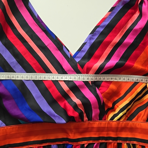 Boho Rainbow Striped Maxidress (M/L) - Picture 10 of 11